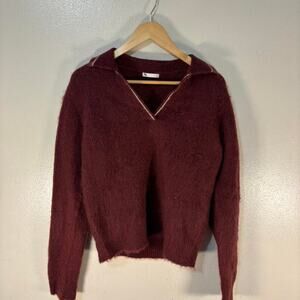 Uncle Studios Mohair Blend Collared Sweaters